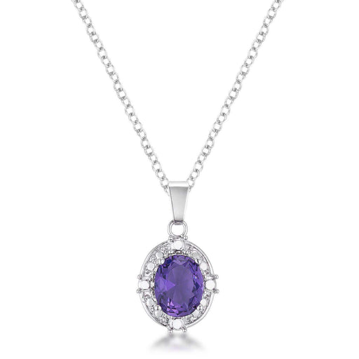 10mm CZ Amethyst Fashion Pendant Pendants JGI   