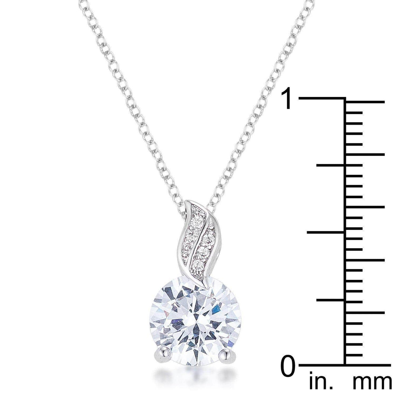 8mm Cubic Zirconia Fashion Pendant Pendants JGI   