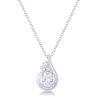 Thumbnail for 8mm Oval Cut Cubic Zirconia Fashion Pendant Pendants JGI   