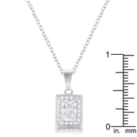 Thumbnail for 7mm Emerald Cut Cubic Zirconia Fashion Pendant Pendants JGI   