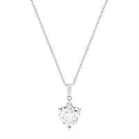 Thumbnail for Rhodium Plated Big Heart Pendant Pendants JGI   