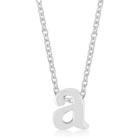 Thumbnail for Rhodium Plated Finish Initial A Pendant Pendants JGI   