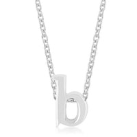 Thumbnail for Rhodium Plated Finish Initial B Pendant Pendants JGI   