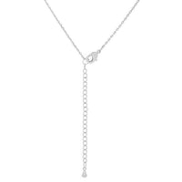 Thumbnail for Rhodium Plated Finish Initial M Pendant Pendants JGI   