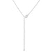 Rhodium Plated Finish Initial M Pendant Pendants JGI   