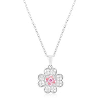 Thumbnail for Rhodium Plated Lucky Clover Pendant Pendants JGI   