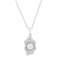 Thumbnail for Rhodium Plated Oyster Pendant Pendants JGI   