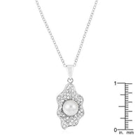 Thumbnail for Rhodium Plated Oyster Pendant Pendants JGI   