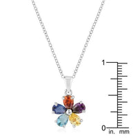 Thumbnail for Rhodium Plated Pedal Pendant Pendants JGI   
