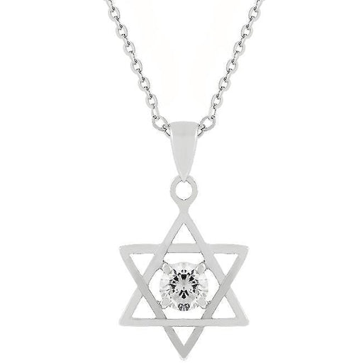 Star of David Solitaire Pendant Pendants JGI   