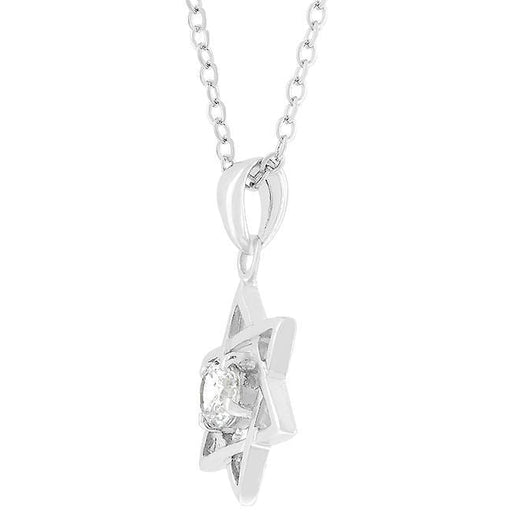 Star of David Solitaire Pendant Pendants JGI   