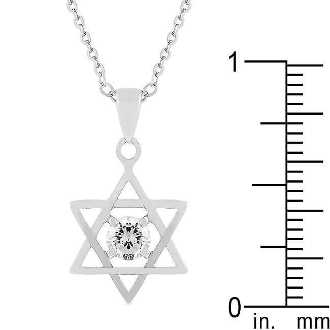 Star of David Solitaire Pendant Pendants JGI   