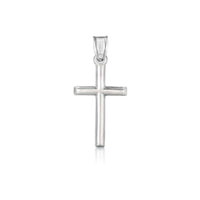 Thumbnail for 14k White Gold High Polish Cross Pendant Pendants Angelucci Jewelry   