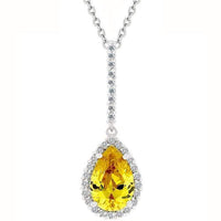 Thumbnail for Yellow Tear Drop Pendant Pendants JGI   