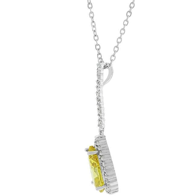 Yellow Tear Drop Pendant Pendants JGI   