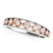 14k White Gold And Rose Gold Unique Diamond Wedding Band (1/10 cttw) Rings Angelucci Jewelry   
