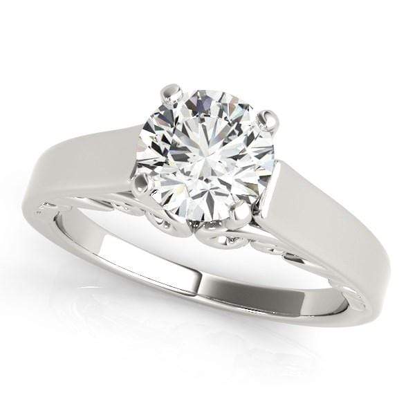 Antique Style Solitaire Engagement Rings, 1 Cttw, 14-Karat Rings Angelucci Jewelry   