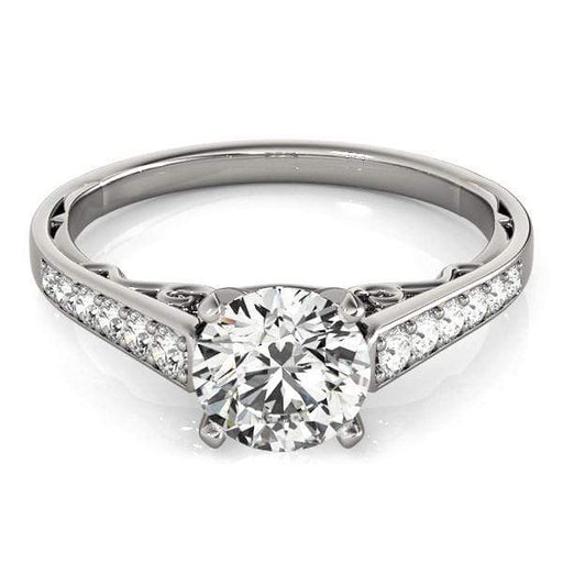 1/4 Ctw Square Shape Round Cut Diamond Ring in 14K Tri Color | Becker's  Jewelers | Burlington, IA