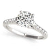 14k White Gold Cathedral Design Diamond Engagement Ring (1 1/8 cttw) Rings Angelucci Jewelry   