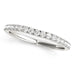 14k White Gold Curved Style Diamond Wedding Ring (1/3 cttw) Rings Angelucci Jewelry   