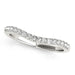 14k White Gold Curvy Style Pave Set Diamond Wedding Band (1/5 cttw) Rings Angelucci Jewelry   