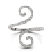 14k White Gold Diamond Open Flourish Style Ring (1/2 cttw) Rings Angelucci Jewelry   