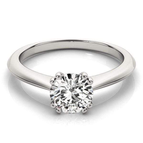 8 Prong Solitaire Engagement Ring, Double Prong Set, 14-Karat, 1 cttw Round-cut Rings Angelucci Jewelry   