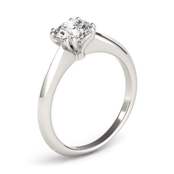 8 Prong Solitaire Engagement Ring, Double Prong Set, 14-Karat, 1 cttw Round-cut Rings Angelucci Jewelry   
