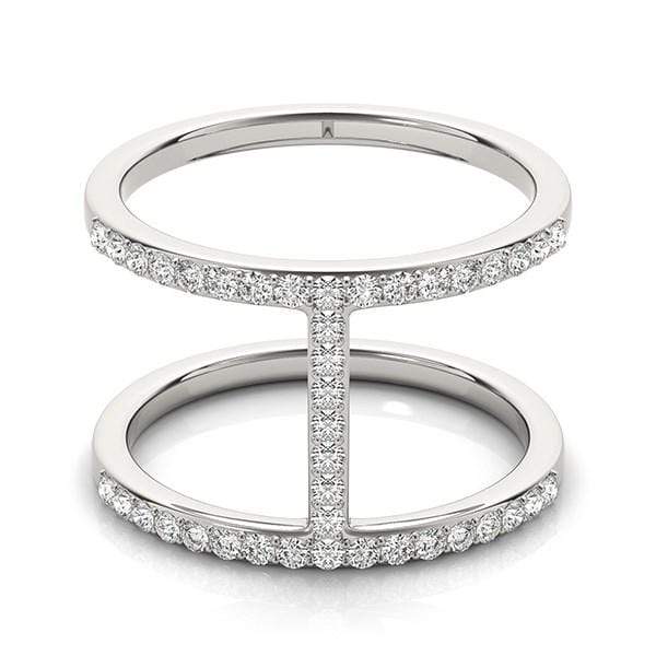 14k White Gold Diamond Fashion Ring - RINGS - Jewelry