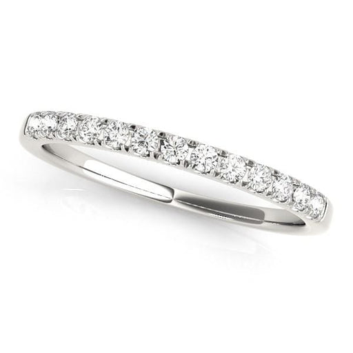 14k White Gold Timeless Diamond Wedding Ring (1/5 cttw) Rings Angelucci Jewelry   