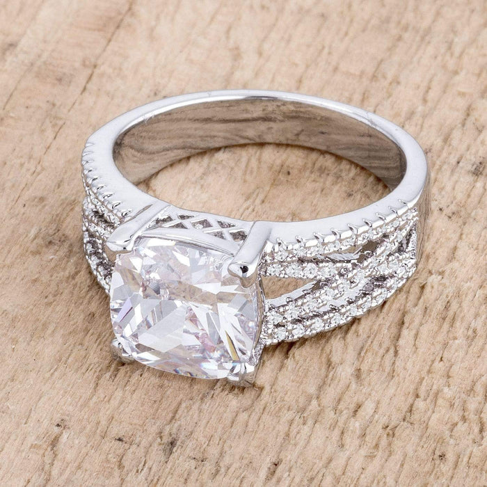 2CT Three Stones Round Bezel Cubic Zirconia Engagement Ring 635R13665 –  DiamondVeneer Fashion