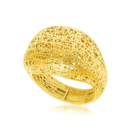 14k Yellow Gold Lace Ring Rings Angelucci Jewelry   