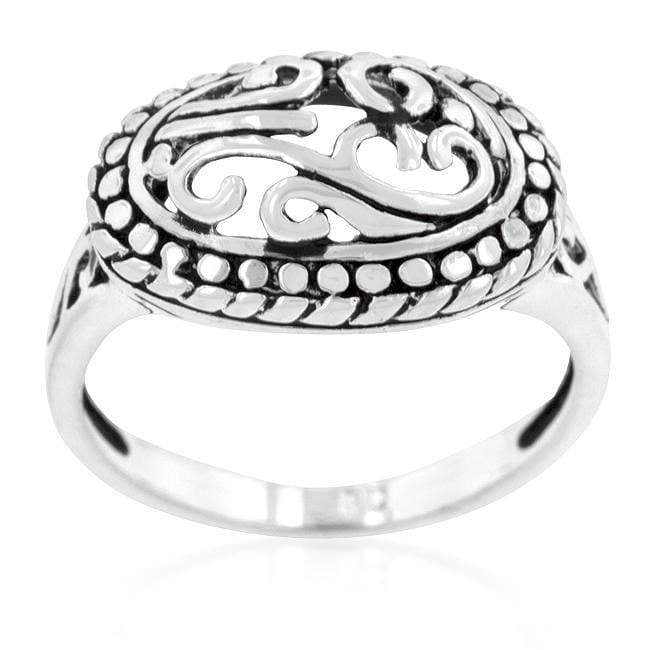 Antique Filigree Crest Ring Rings JGI   