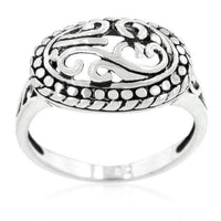 Thumbnail for Antique Filigree Crest Ring Rings JGI   