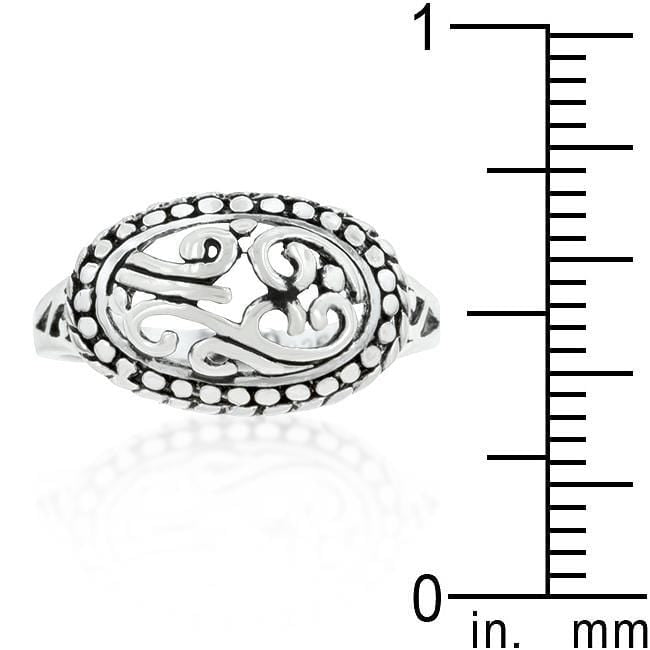 Antique Filigree Crest Ring Rings JGI   