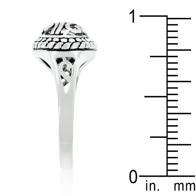 Antique Filigree Crest Ring Rings JGI   