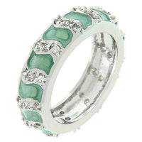 Thumbnail for Aqua Eternity Enamel Ring Rings JGI   