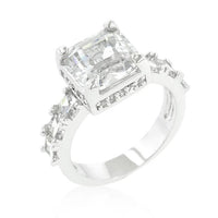 Thumbnail for Asscher Cut CZ Ring, Asscher Cut CZ Engagement Ring Rings JGI   