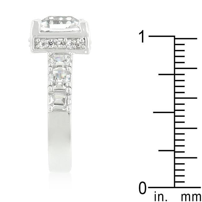Asscher Cut CZ Ring, Asscher Cut CZ Engagement Ring Rings JGI   
