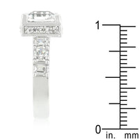 Thumbnail for Asscher Cut CZ Ring, Asscher Cut CZ Engagement Ring Rings JGI   