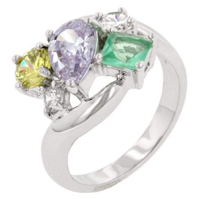 Bejeweled Cluster Cocktail Ring Rings JGI   