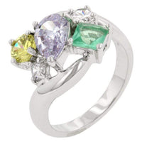 Thumbnail for Bejeweled Cluster Cocktail Ring Rings JGI   