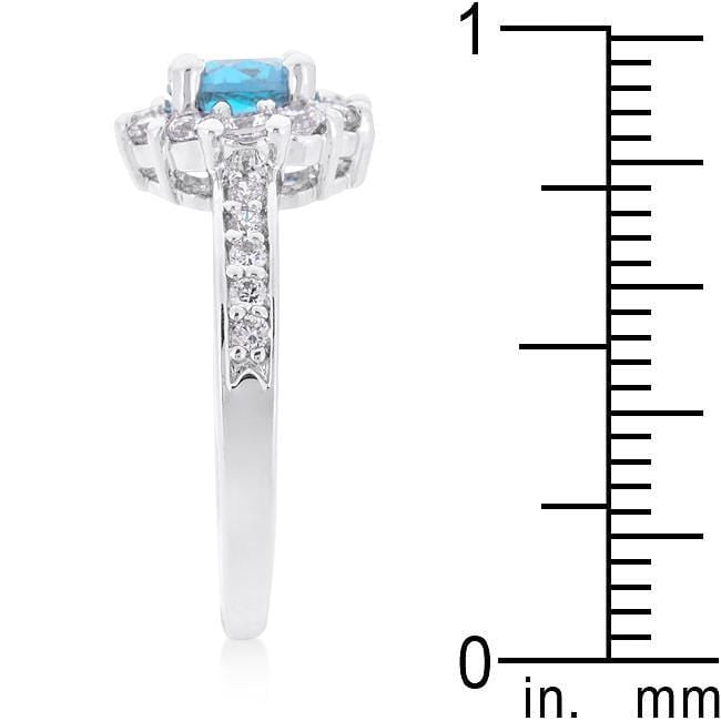 Blue Cubic Zirconia Engagement Rings, Bella Birthstone Rings JGI   