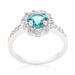Blue CZ Engagement Ring, Bella Birthstone Rings JGI   