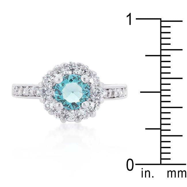 Blue CZ Engagement Ring, Bella Birthstone Rings JGI   