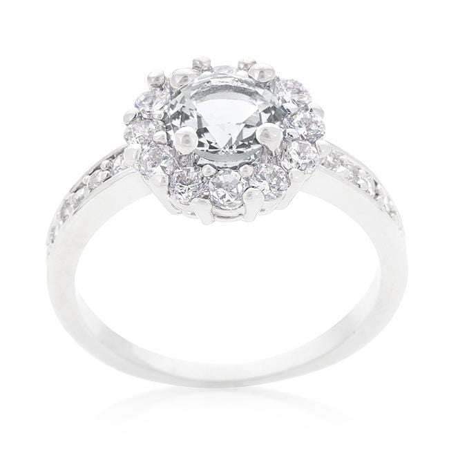 Round CZ Engagement Ring, Bella Birthstone Rings JGI   