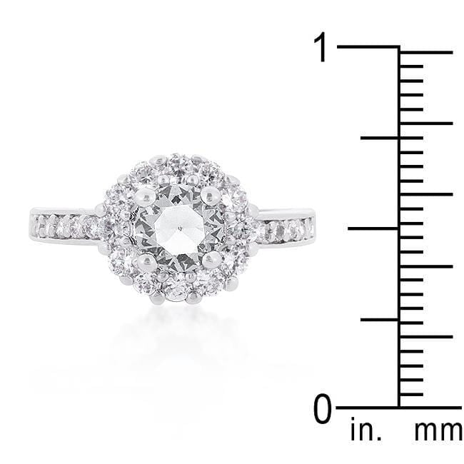 Round CZ Engagement Ring, Bella Birthstone Rings JGI   