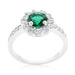 Green Cubic Zirconia Engagement Ring, Bella Birthstone Rings JGI   