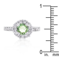 Thumbnail for Green Cubic Zirconia Engagement Ring, Bella Birthstone, Light Rings JGI   