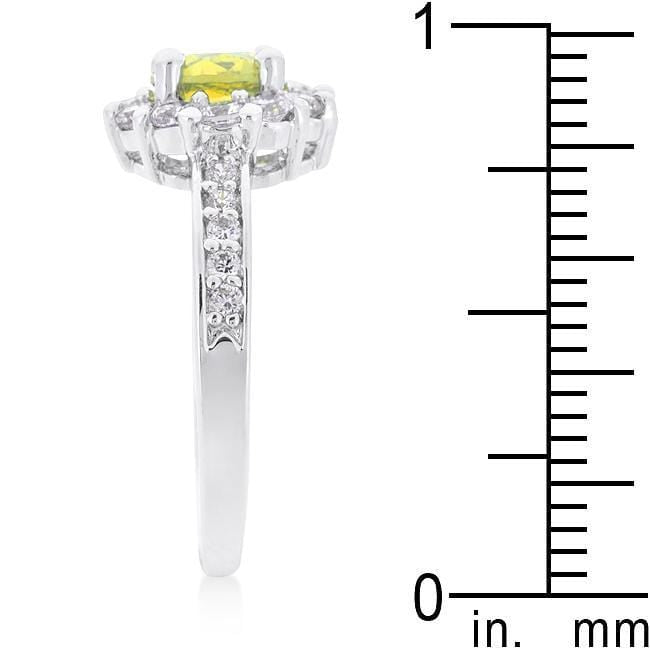 Yellow Cubic Zirconia Ring, Bella Birthdtone Engagemenr RIng Rings JGI   